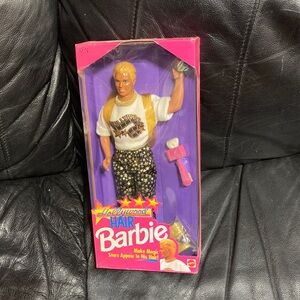 Mattel Hollywood Hair Ken Doll - White, Gold, Black